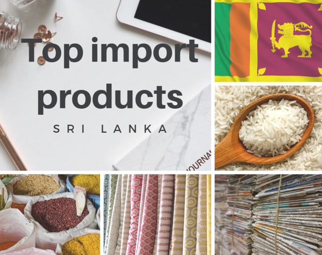 Sri lanka top imports. import products from other countries.