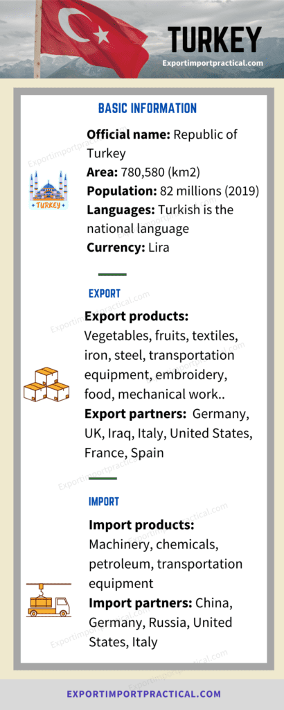 Turkey export and import sectors