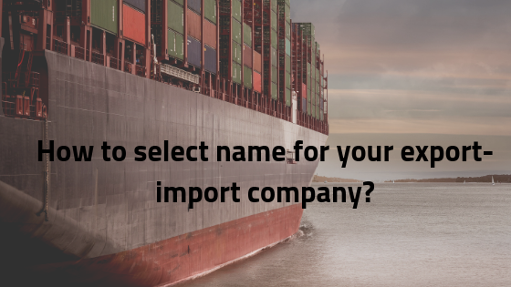 Export import company name