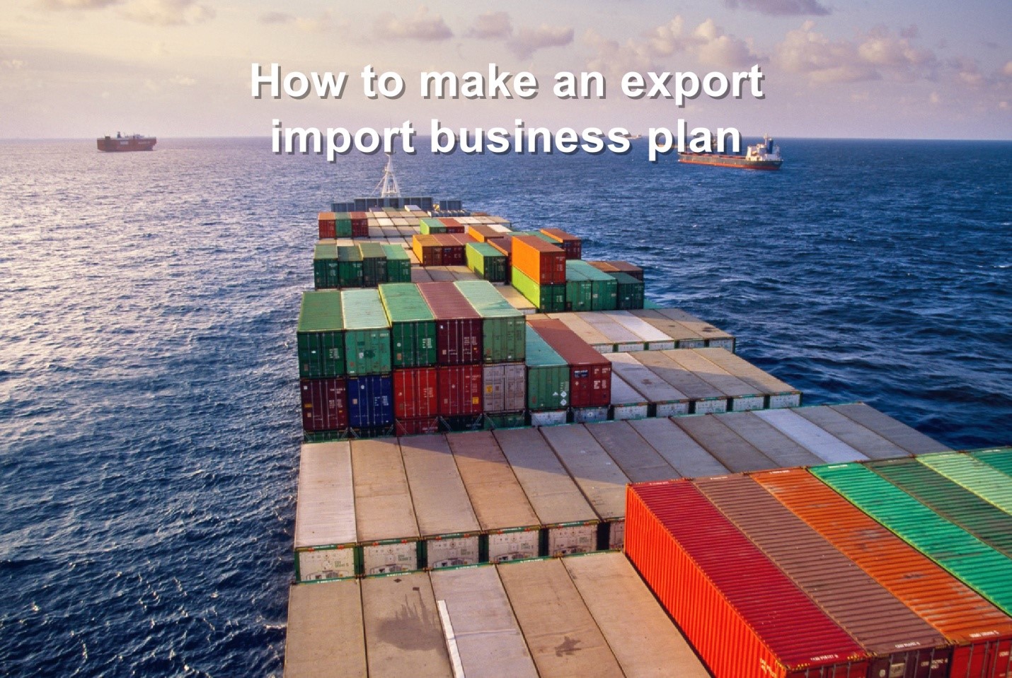 business plan for import export company